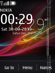 Xperia Z Digital Theme-Screenshot