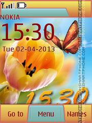 Tender Butterfly & Spring theme screenshot