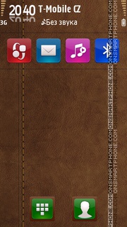 Brown Leather v2 01 es el tema de pantalla