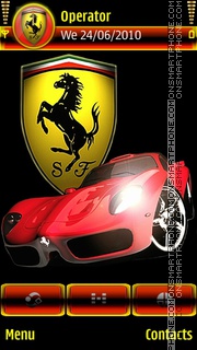 Скриншот темы Ferrari