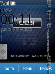 iPhone Blue Orbs tema screenshot