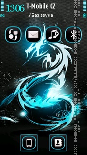 Neon Dragon 01 tema screenshot