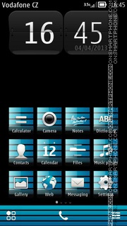 Nokia Metro Cyan es el tema de pantalla