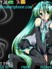 Capture d'écran Hatsune Miku thème