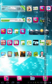 Pink Gloss tema screenshot