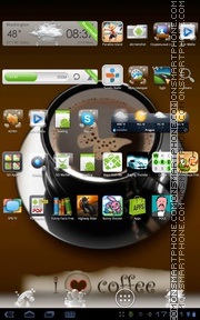 I Love Coffee 01 es el tema de pantalla