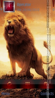 Angry Lion tema screenshot