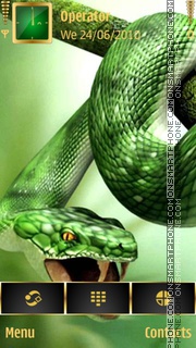 Green Snake tema screenshot