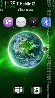 Green Galaxy HD v5 theme screenshot