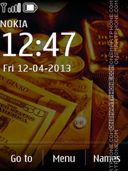 Gold and Money tema screenshot