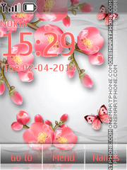 Spring Tender Flowers tema screenshot