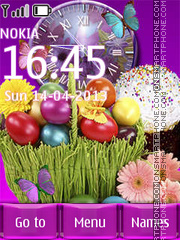 Capture d'écran Easter thème