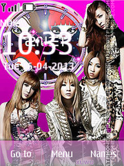 2NE1 theme screenshot
