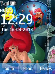 The Little Mermaid tema screenshot