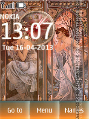 Retro (Alfons Mucha) theme screenshot