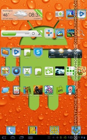 Orange Android es el tema de pantalla