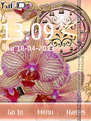 Orchids tema screenshot