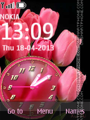 Pink Tulips Theme-Screenshot