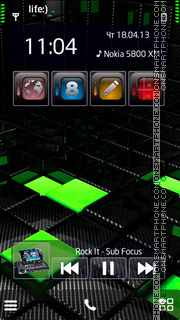 Black G tema screenshot