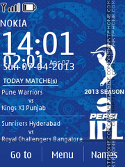 Скриншот темы Ipl 6 Timetable