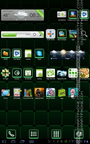 Green Magic Cube Theme-Screenshot