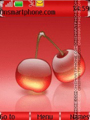 Yummy Glossy Cherries theme screenshot