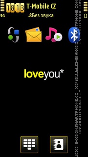 Скриншот темы Love You by Zoya