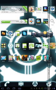 Tron Legacy 01 theme screenshot