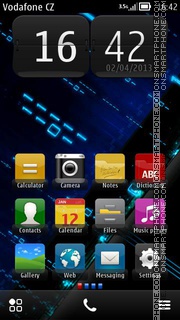 Evo Blue tema screenshot