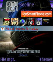 Nav Transformers es el tema de pantalla