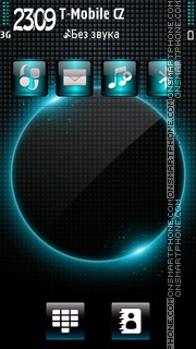 Glow Blue HD theme screenshot