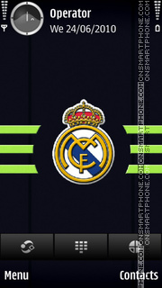 Real Madrid theme screenshot