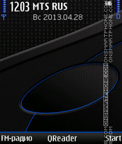 Black & Blue tema screenshot