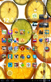 Colorful Fruit Slices theme screenshot