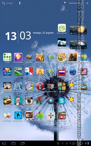 Galaxy S3 Dandellion tema screenshot