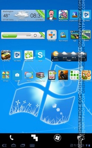 Android - Windows 8 es el tema de pantalla