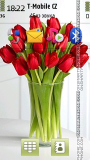 Tulips In Vase tema screenshot