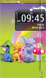 Pooh & Friends es el tema de pantalla