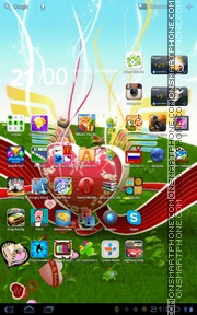 Valentine Hearts 05 theme screenshot