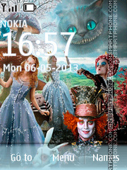 Capture d'écran Alice In Wonderland thème
