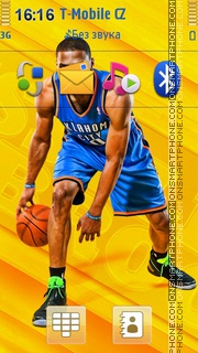 Basketball Player by Zoya theme screenshot