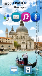Скриншот темы Venice And Gondola