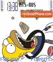 Скриншот темы Homer Simpson 01