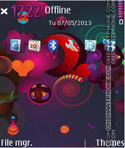 Abstract Purple 5802 Theme-Screenshot