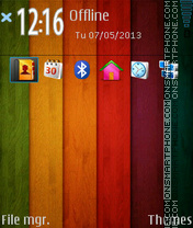 Wooden Nokia Lumia tema screenshot