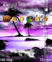 Purple Island tema screenshot