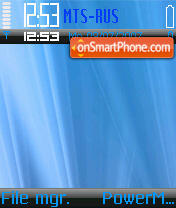 Blue Vista 01 tema screenshot