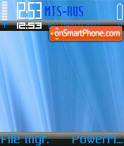 Скриншот темы Blue Vista 01