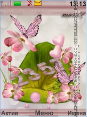 Tenderness of flowers tema screenshot