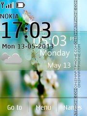 Flower Spring Live tema screenshot